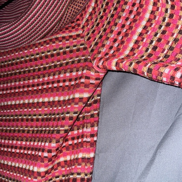 Multicolored box stitch off the shoulder sweater from M by Missoni - Picture 6 of 9